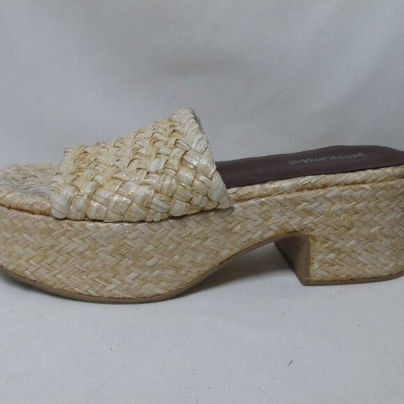 Jeffrey Campbell Shindy Woven platform sandals heels block Women Size Sz 9.5 - Picture 6 of 12